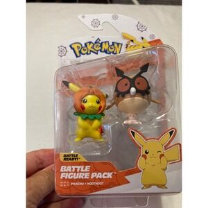 Pokemon Battle Figure Pack Pikachu and Hoothoot Halloween‎ Sealed